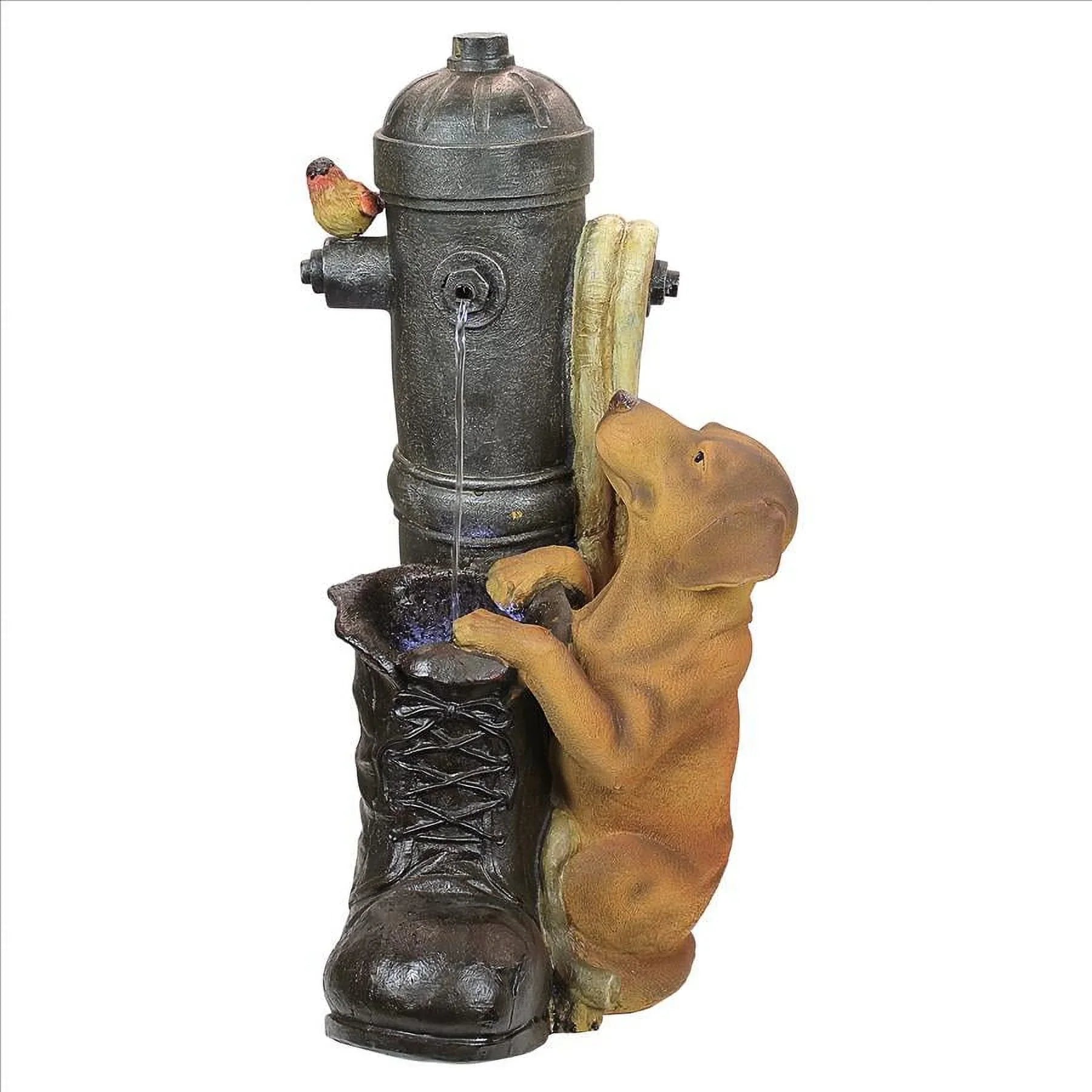 Toscano Fire Pooch Hydrant Sculptural Design Fountain