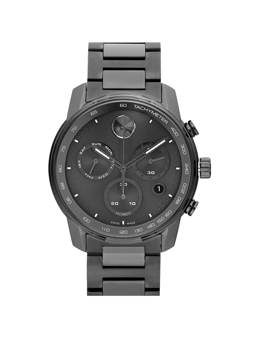 Men Movado Quartz Box) 44mm Verso 3600867 Chronograph Bold (Without Watch