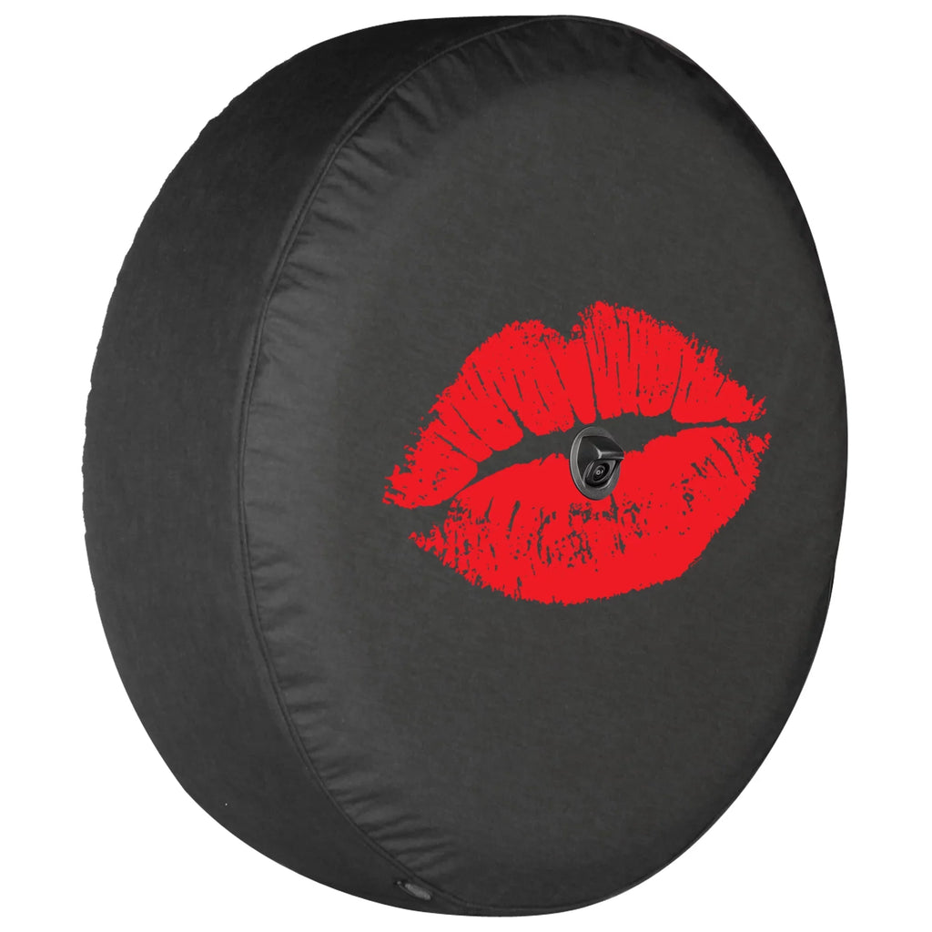 Hot JL - camera) Tire (2018-2020) Soft - - (w/ back-up for JL Rubicon - Red Lips Wrangler 33" Boomerang Jeep Cover