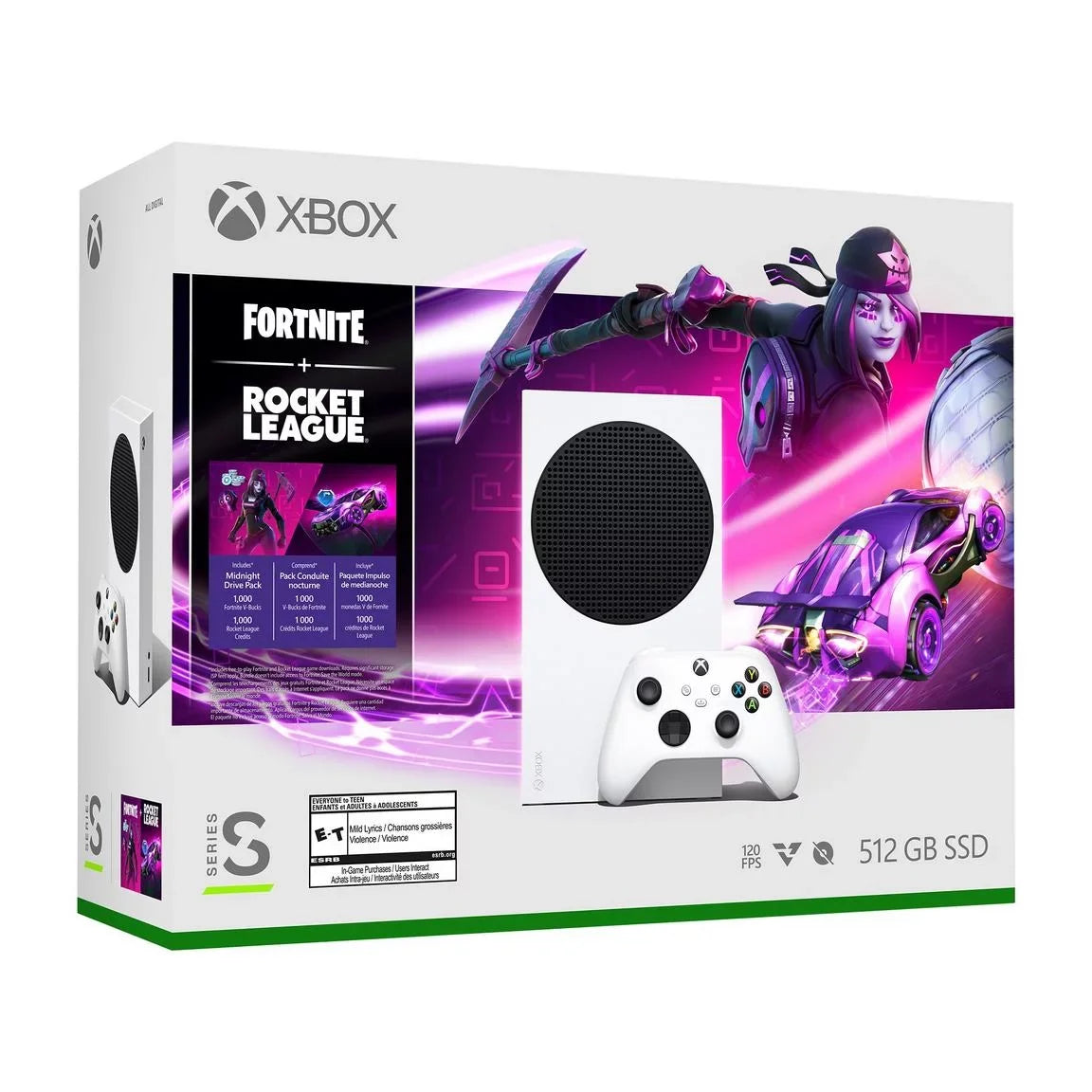 Full & Bundle with Minecraft Xbox League Game, Fortnite Rocket One