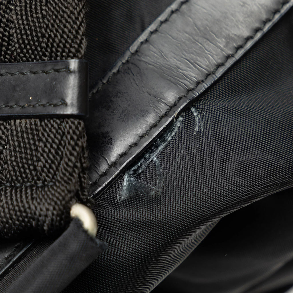 (Fair) Pre-Owned Tessuto Prada Backpack Black Fabric Authenticated Nylon Unisex