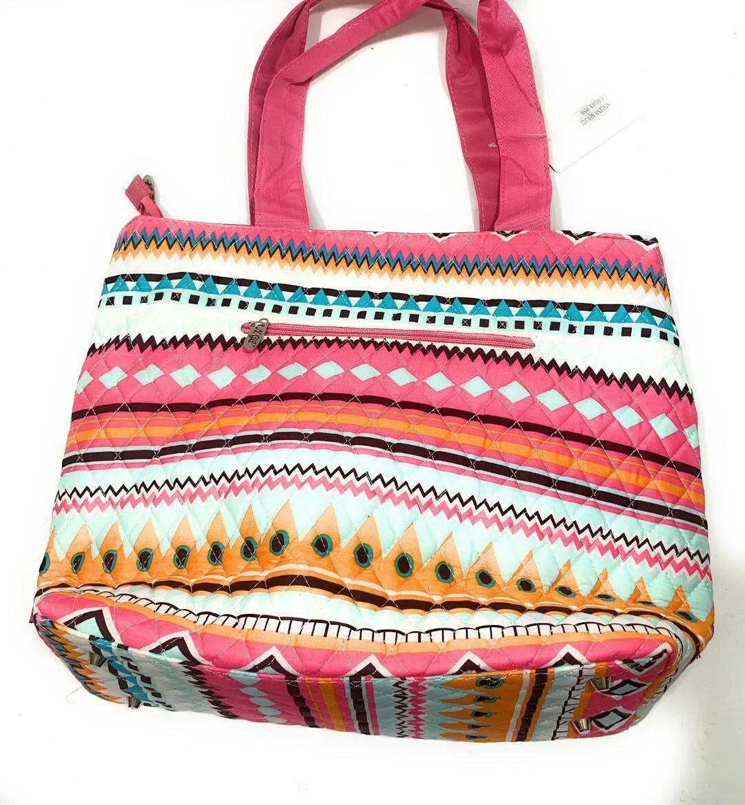 Bag Pouch Aztec Serape Changing Girl Piece Set Pink Baby Pad Orange 3 Zipper Diaper