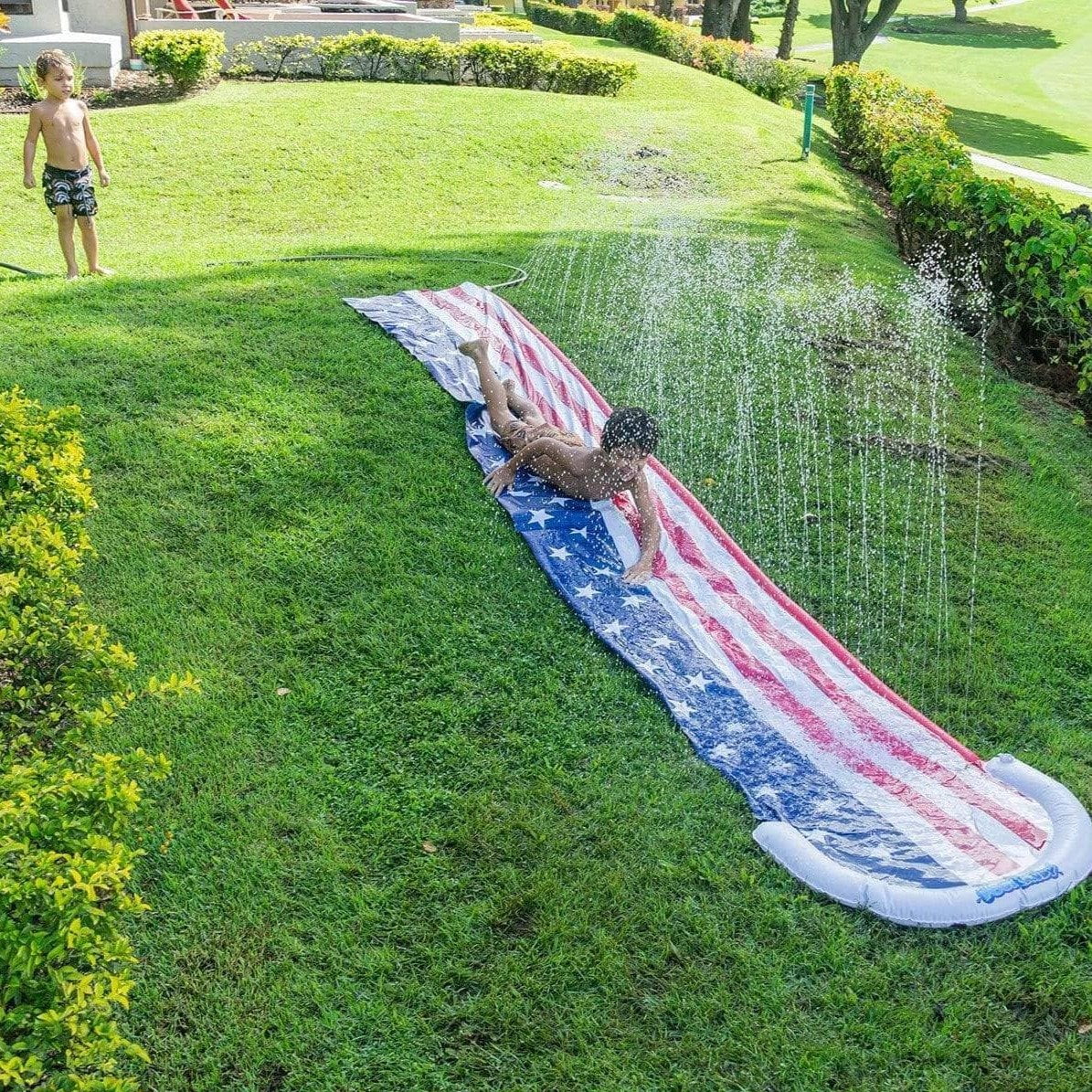 PC3310US Backyard Stripes PoolCandy Ft. 14 Slide Water & Stars