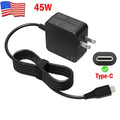 Wall Dell, Adapter USB Charger 45W Laptop C Type Adapter For ASUS HP, AC