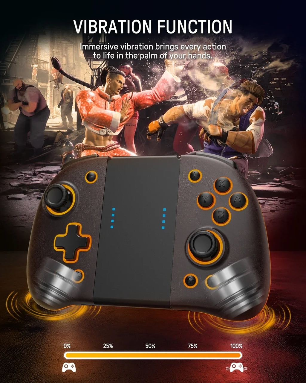 Colors/Paddle/Turbo for 7 Switch/OLED, - Mode Compatible Controller Controller Ergonomic Handheld Nintendo Zelda with Sheikah Joypad Funlab with Luminous Brown Switch LED for Fans