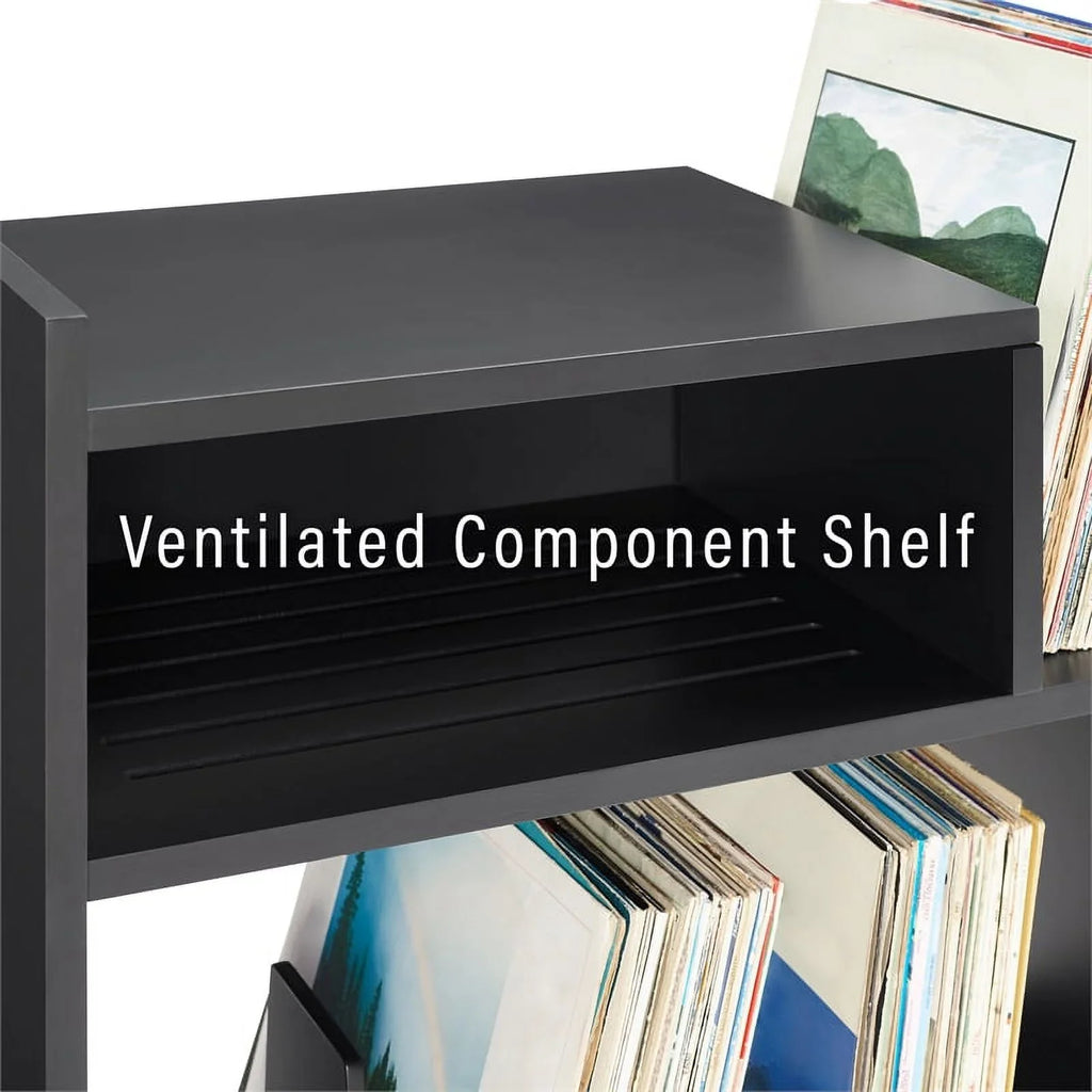 Furniture Entertainment Record Media Tv Stand and Vinyl Portland Crosley Center, Console Storage