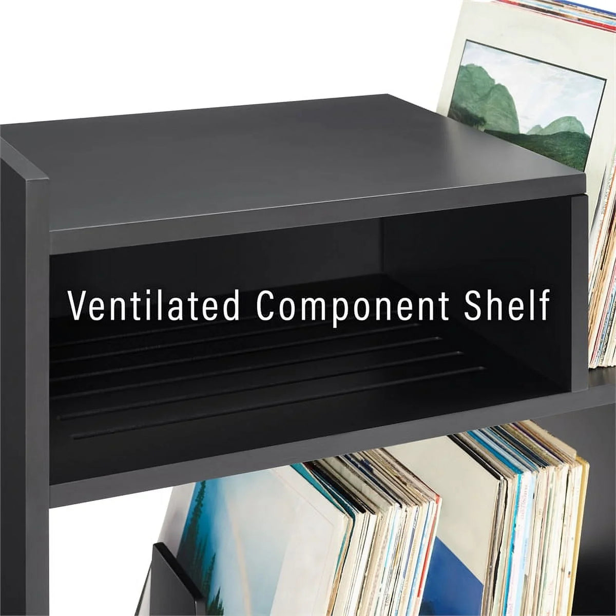 Furniture Entertainment Record Media Tv Stand and Vinyl Portland Crosley Center, Console Storage