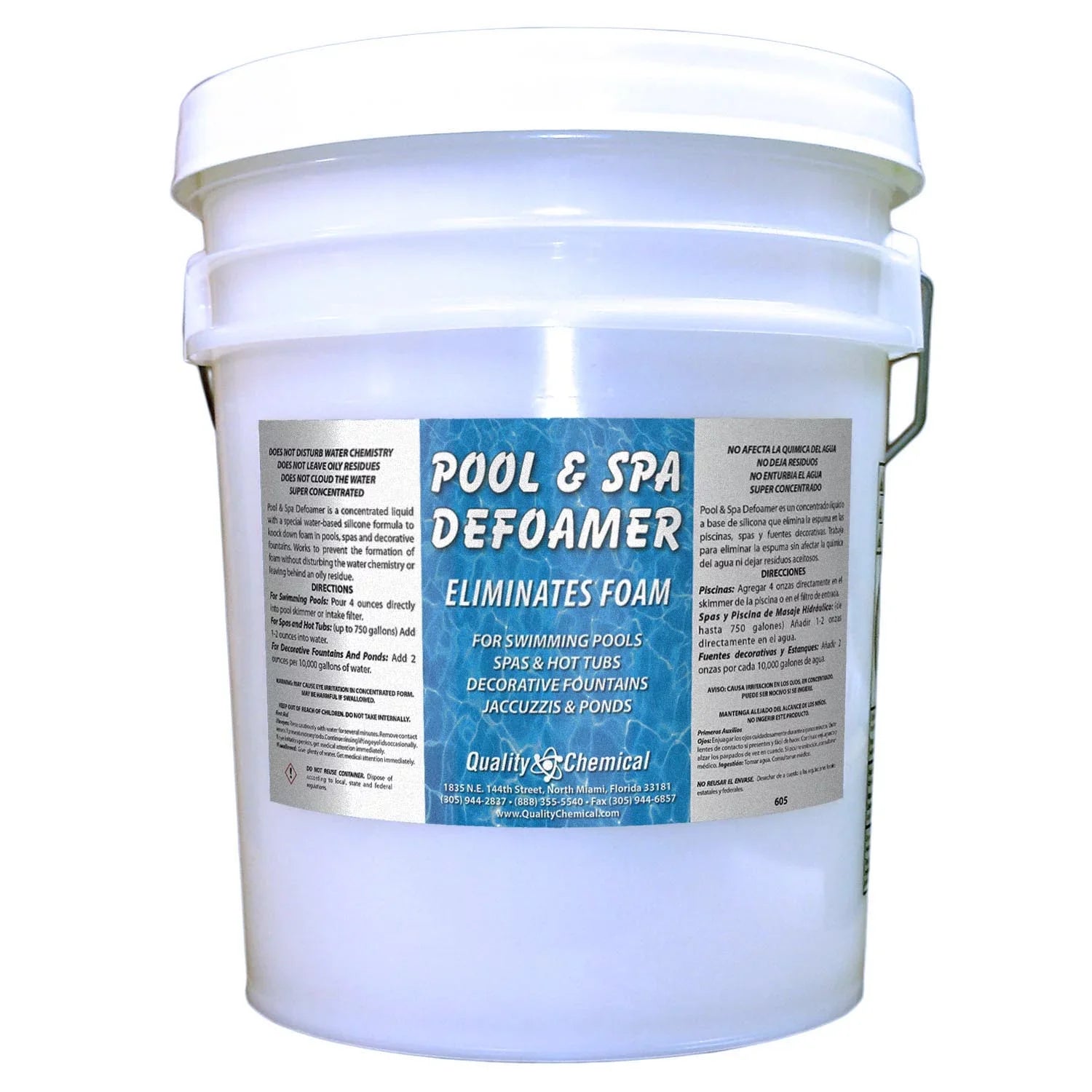 Concentrate Gallon Spa Pool Chemical & Quality pail / / Defoamer 5