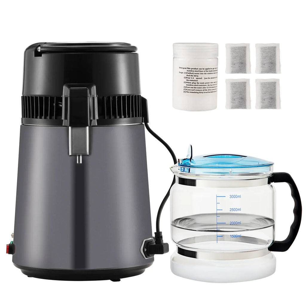 Countertop SKYSHALO Machine Interior Steel Purifier Stainless Water 4L Distiller