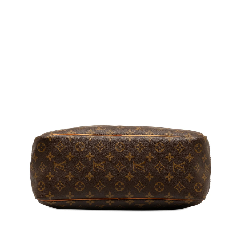 (Good) Handbag Unisex HandleBag Brown Pre-Owned Canvas Louis Monogram Vuitton Authenticated Deauville Top