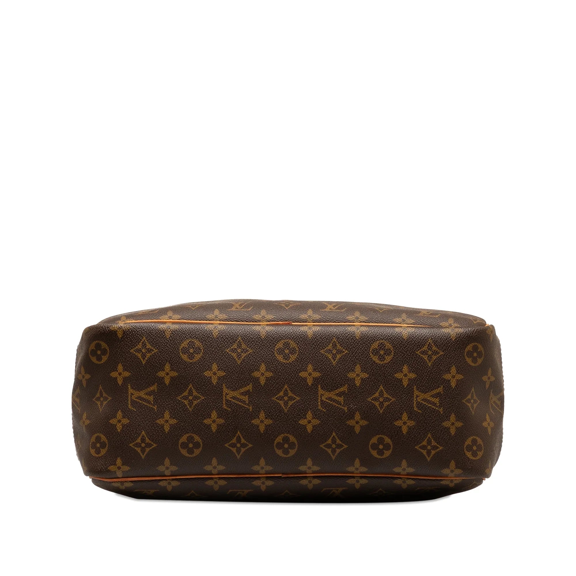 (Good) Handbag Unisex HandleBag Brown Pre-Owned Canvas Louis Monogram Vuitton Authenticated Deauville Top