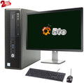 2TB Restored (Refurbished) Intel HDD, PC & Win10 20" 3.3GHz G2 DVD, G4400 CPU Pentium Keyboard Ram, Desktop WiFi, Pro Computer LCD, 600 New HP 8GB Mouse,