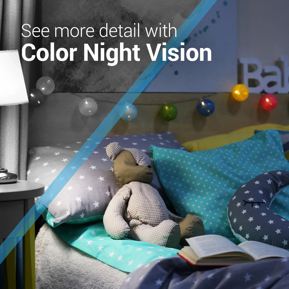 Audio, with Color Storage Security Indoor HD Angle, Motion Night Detection, 162° with Monitor, Camera Vision, Camera Baby Local app, WiFi 2 Way Free Super CapsuleCam Sound & Bosma 1080p Wide Phone Pro
