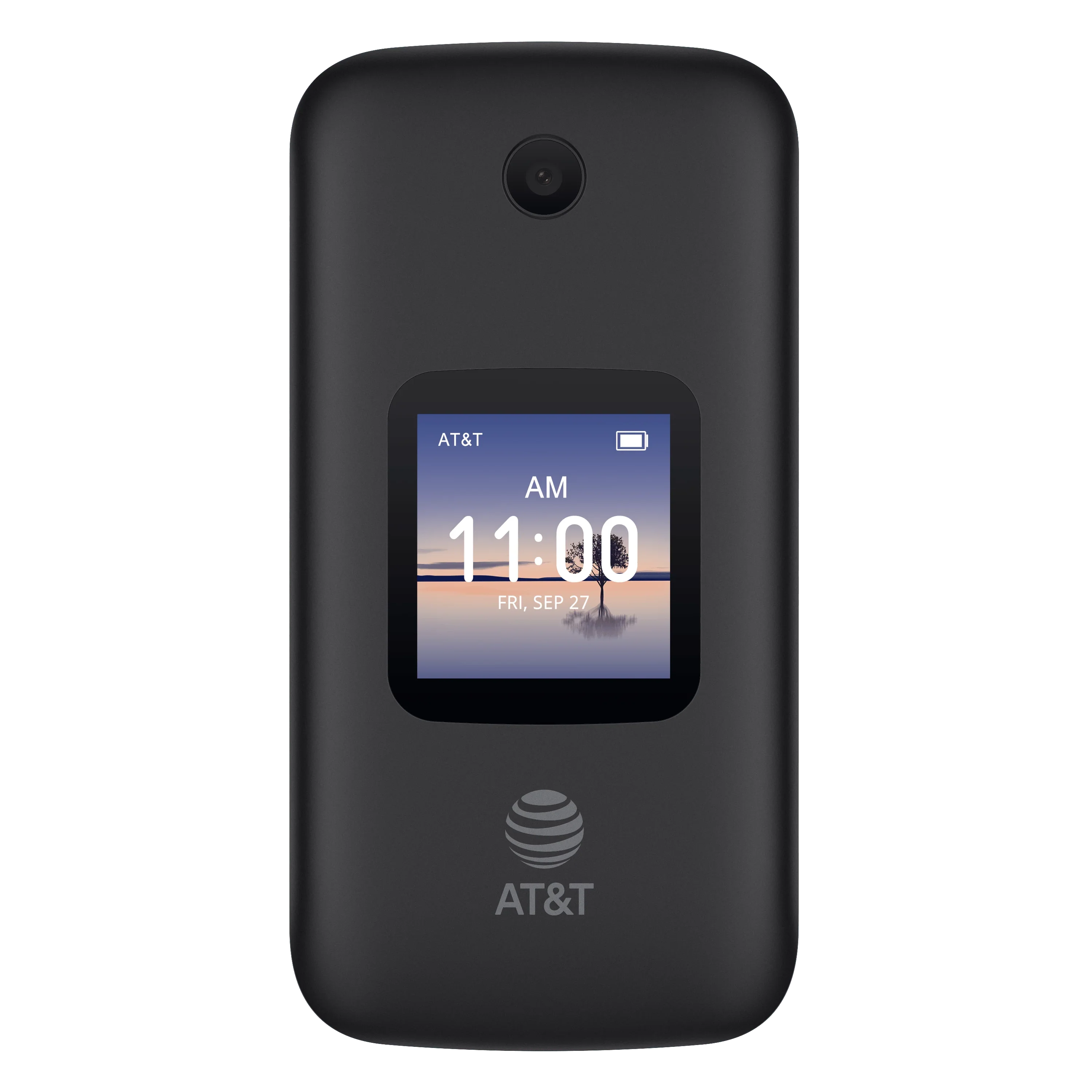 SmartFlip - AT&T Black Phone 4GB, Prepaid Alcatel,