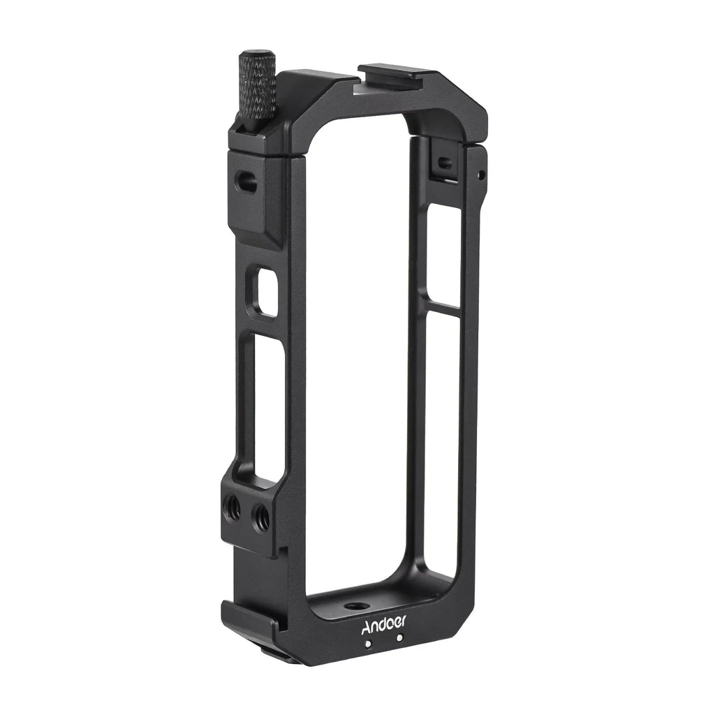 Alloy Accessories, Aluminum Suitable Vlog Andoer Cage Frame, Metal Shoe - Cold Insta360 Dual X3 Features Panoramic for Camera Video Mounts, Protective