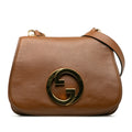 (Good) Brown Bag Authenticated Crossbody Leather Calf Gucci Pre-Owned Blondie Bag Unisex Medium