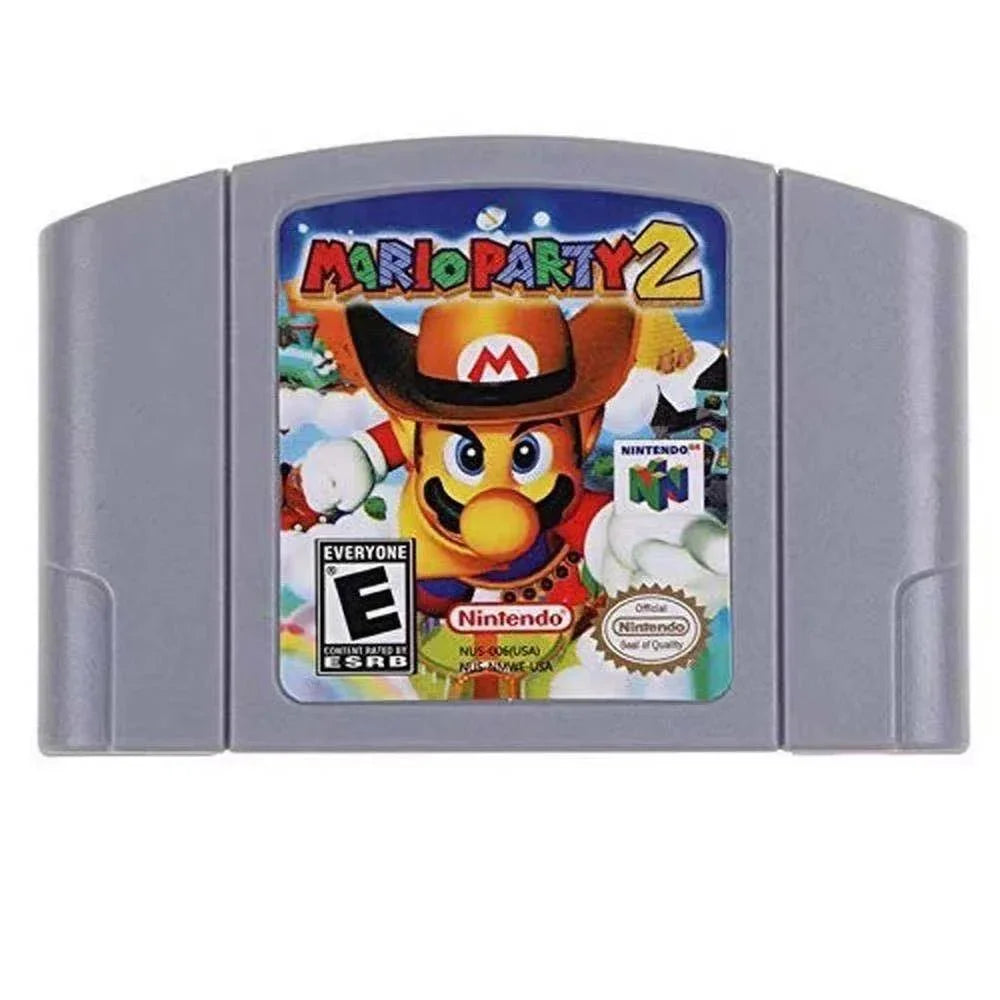 For Party Game 64 Video Mario Card Super N64 Console Nintendo Cartridge