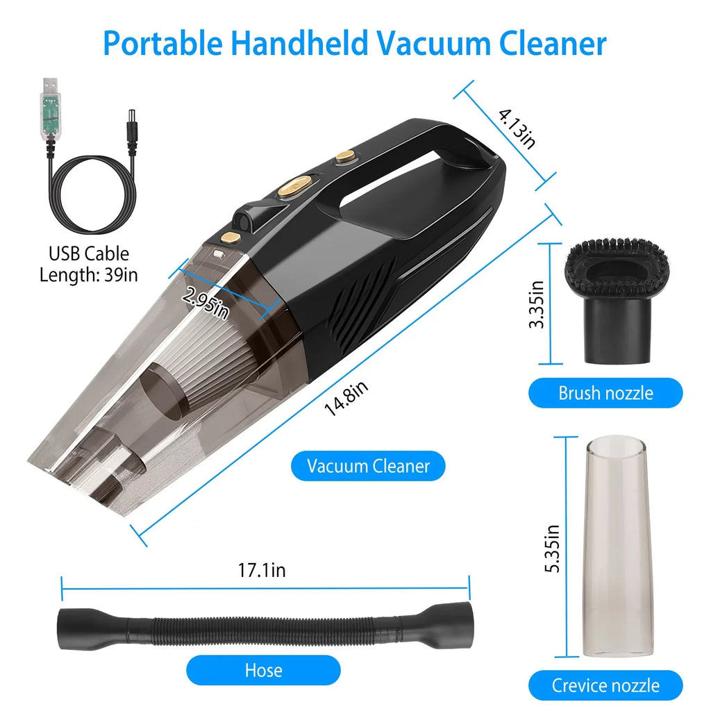 120W Handheld with iMountek Powerful Accessory Cleaner Cleaner, Suction Vacuum Home 8000PA Duster DC 12V Kit Car Vacuum