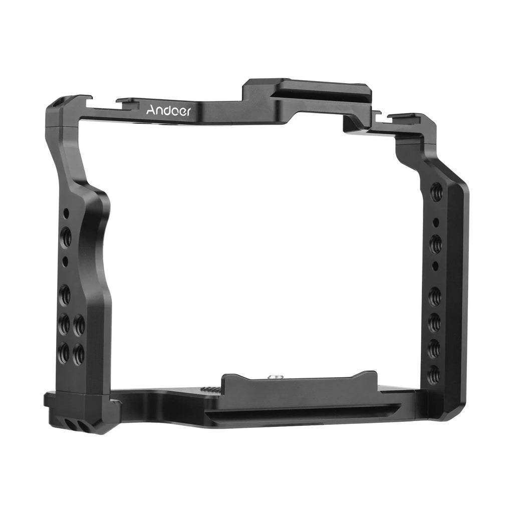 1/4 Aluminum Threads Video Camera Dual A7S II/ Mounts A7II/ A7R for A7IV/ III/ A7III/ Shoe Alloy Numerous II Sony Cage with A7R Inch Cold Cage Replacement