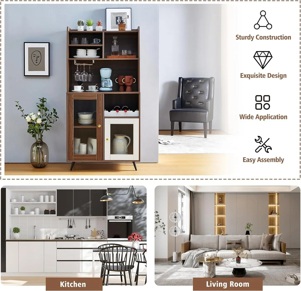Cabinet and Mix Rack Cabinet Shelves Dining with Kitchen Locker Cabinets Multifunctional Wine Room Cabinet Locker Living for TJUNBOLIFE Home of Cabinet Locker Bedroom Room