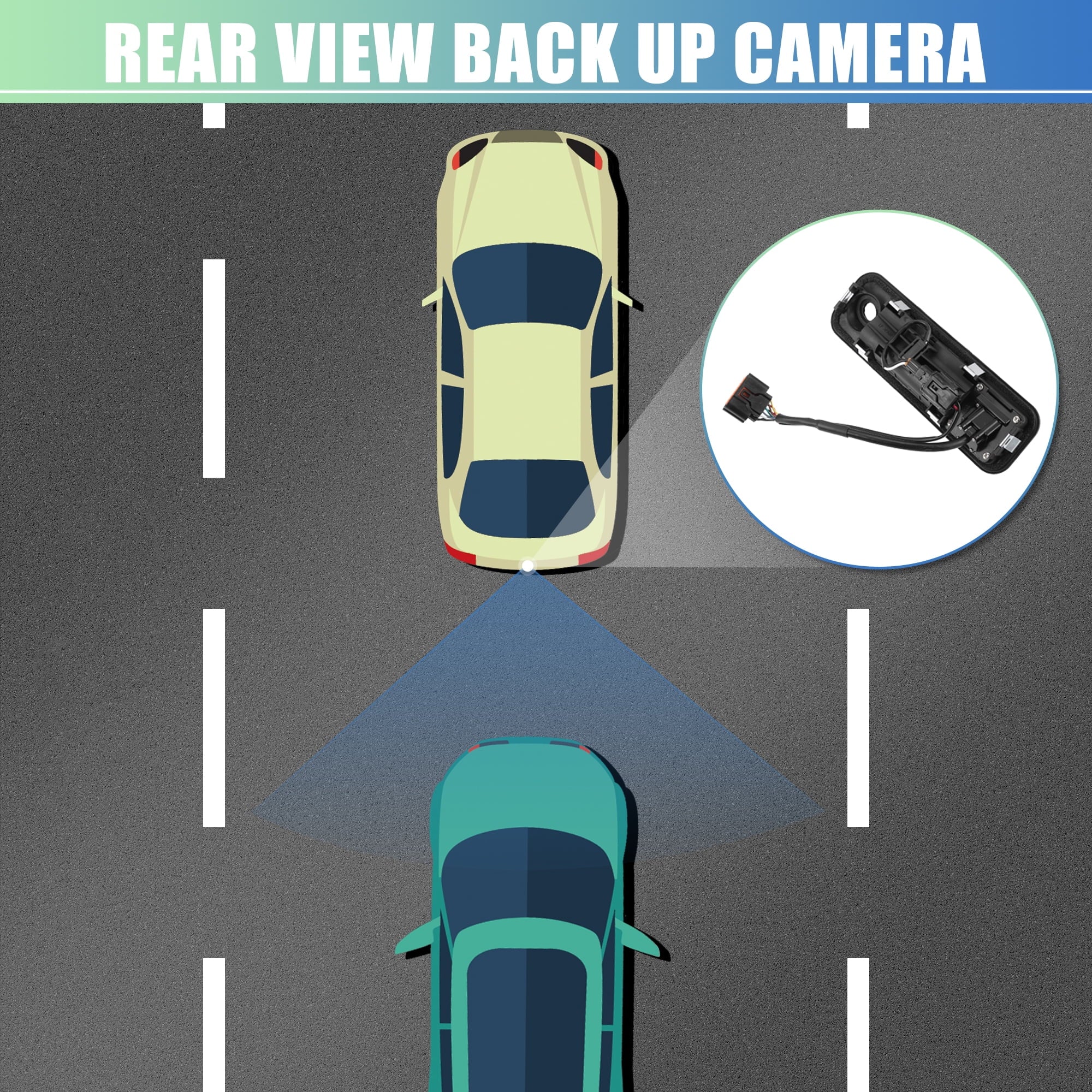 Waterproof 95760-E6201 View Back Rear 2015-2017 Black Hyundai Up Camera Sonata Plastic for Metal