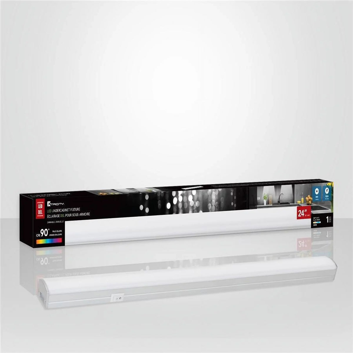 Xtricity Soft '' Cabinet 24 Dimmable Length, White Light, - LED 3000K Under 10W,