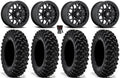 Beadlock Tech 15" Wheels Pro Fuel 32" Mule Kawasaki Tires Black XT Warrior FXT