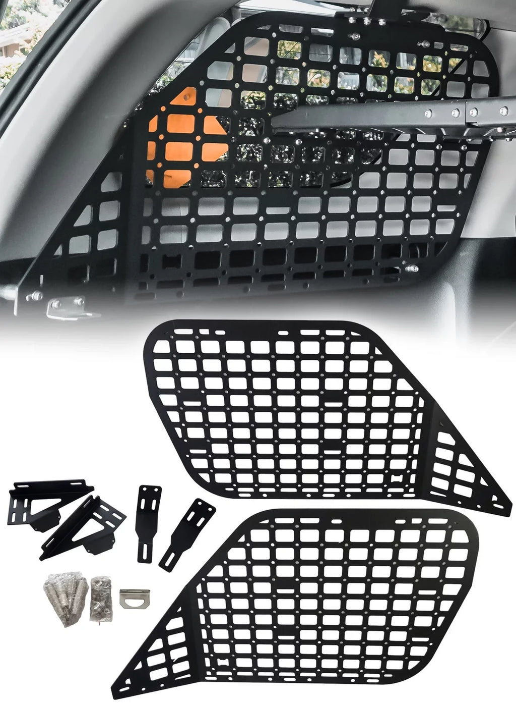 Shelf MSW100 for MSPS100 Storage 2010-2023 4Runner Molle BAKOD Black Window Set Panel Toyota
