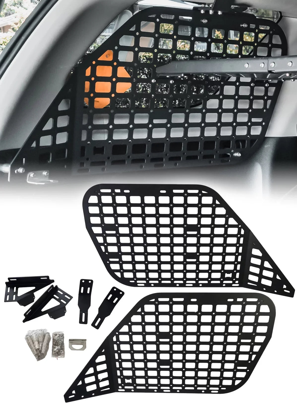 Shelf MSW100 for MSPS100 Storage 2010-2023 4Runner Molle BAKOD Black Window Set Panel Toyota