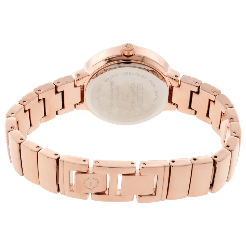 3pc Female (EG160012RGST) Set and Analog Adult Gold Elgin in Rose Watch Bracelet