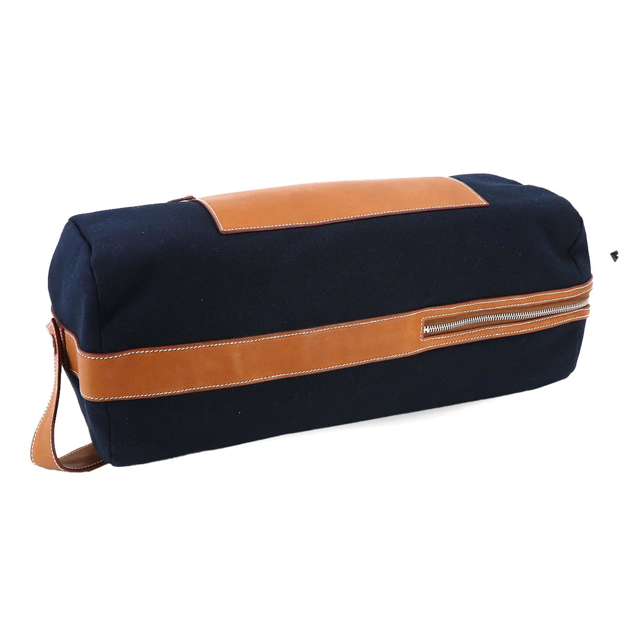 New) Duffel Spudkidskin Hermes Odyssey Gold Canvas Hand (Like Shoulder Marine Tail Gauland 2way Bag Pre-Owned