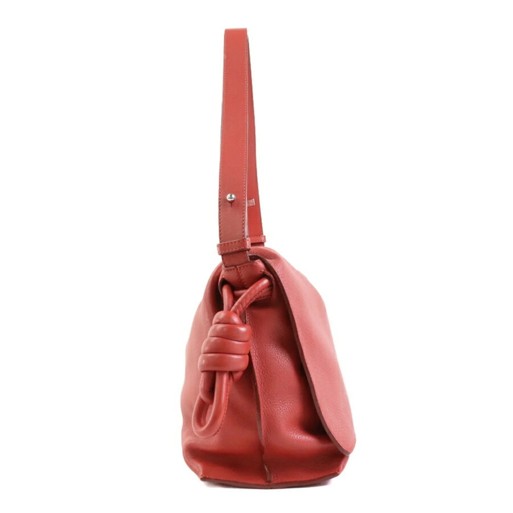LOEWE Orange Bag Leather Red (Good) Shoulder Pre-Owned Women's