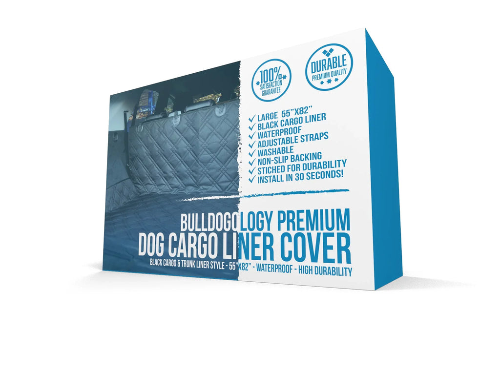 Cargo for Scratches - Cargo Paws, Cover Dog Protector Nonslip Cars (Large, - Bulldogology 55x82") Dogs Car Dog Pet - for Seat Muddy SUV Waterproof Cover Heavy Trunk Hair, Liner Duty