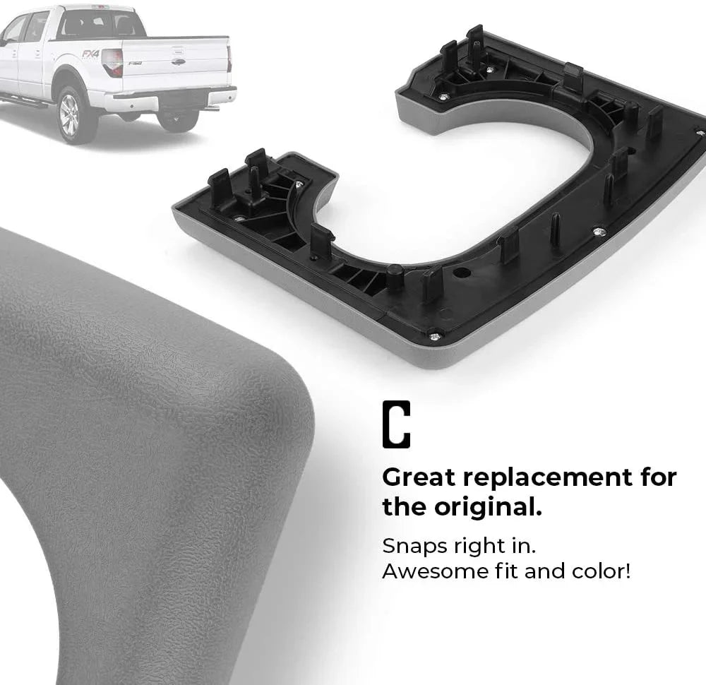 Pad Fits Holder F150, Bench Console JOYTUTUS Replacement Replacement Console (Gray) Center Parts Center Cup Seat