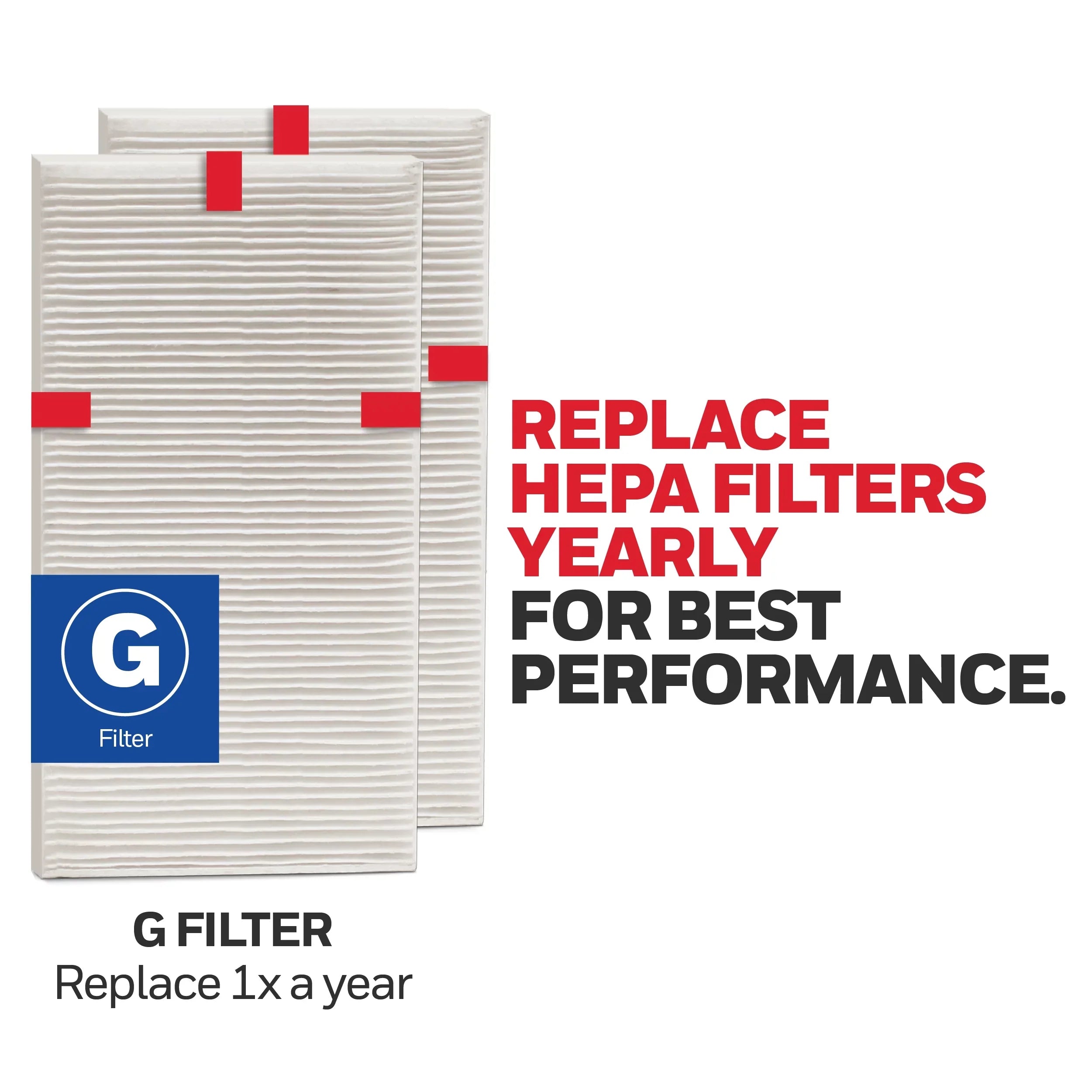 Pack Honeywell Replacement 2 G, Filter HEPA
