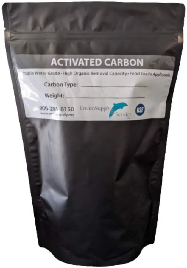 Shell (Water 55 Coconut Activated Prewashed Cleaning EnviroSupply Virgin Charcoal) Carbon - Resealable Pure 12x40 Aquarium Pounds Ultra Filtration,