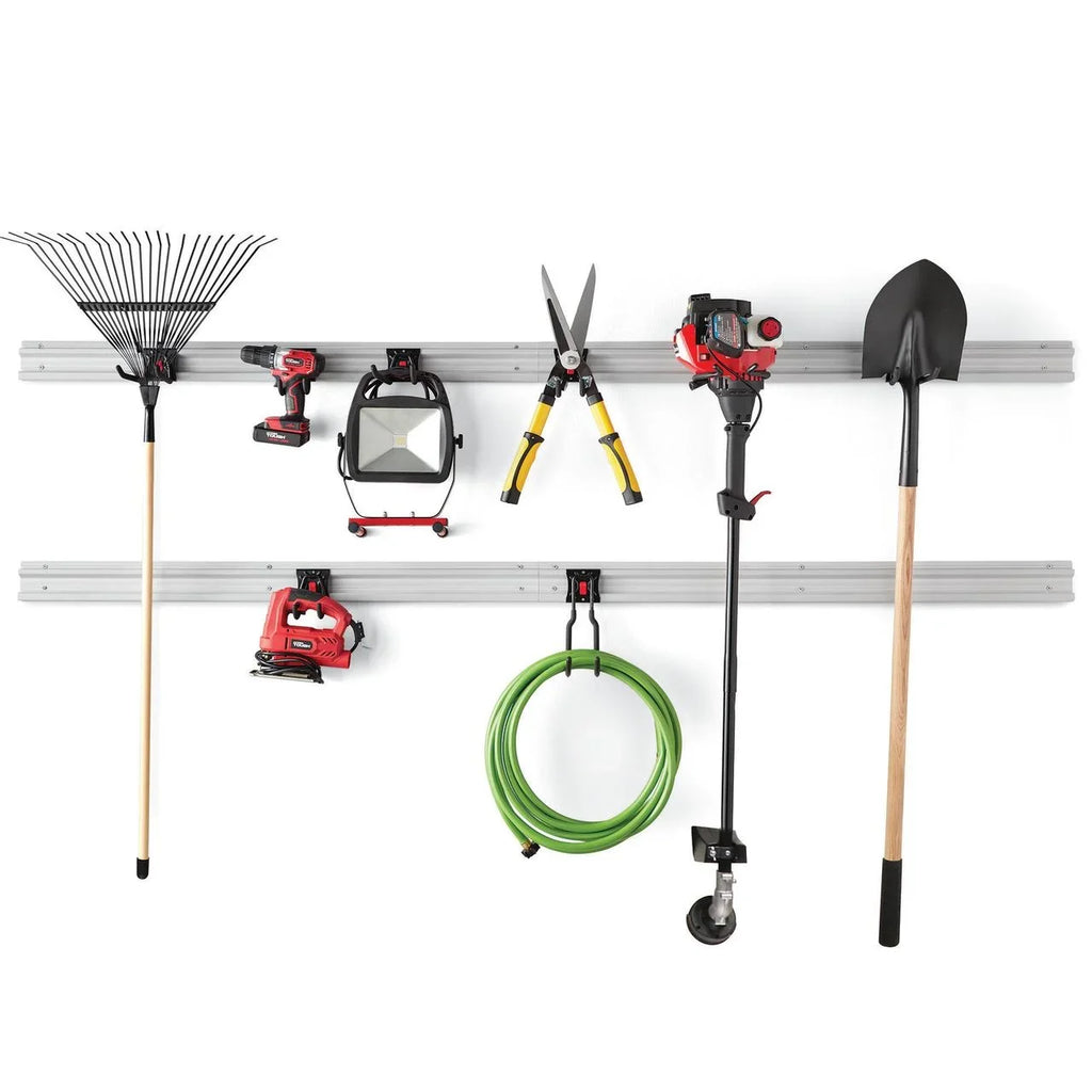 Snap 12-Piece Organizer Hyper Garage Kit System Rail Tough Quick-Release