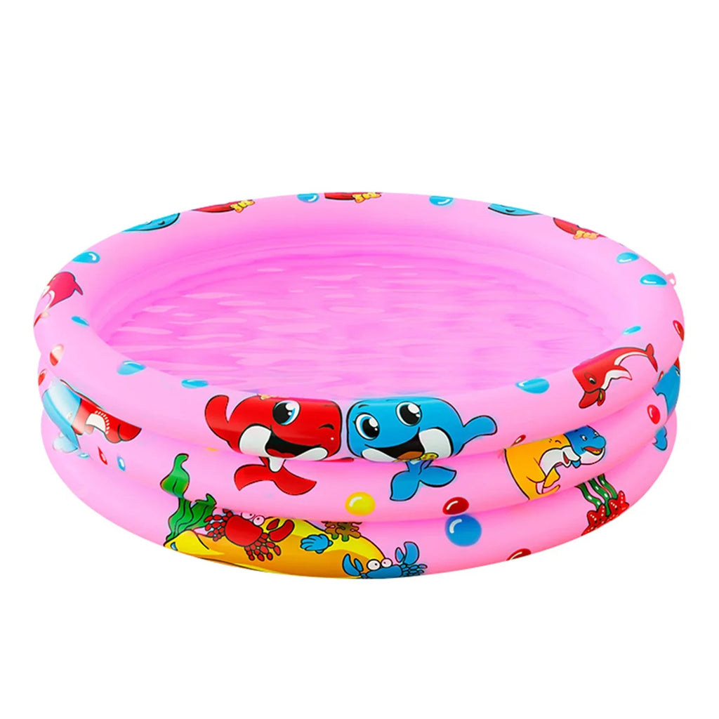 Toddler for Kiddie Pool inflatable Indoor&Outdoor transportable Paddling Water Swimming 47"x12" Kids/Girls/Boys,Pink Baby Round Swimming Center Kids, blow-up Game 3 for Pool Ring Play Pools,