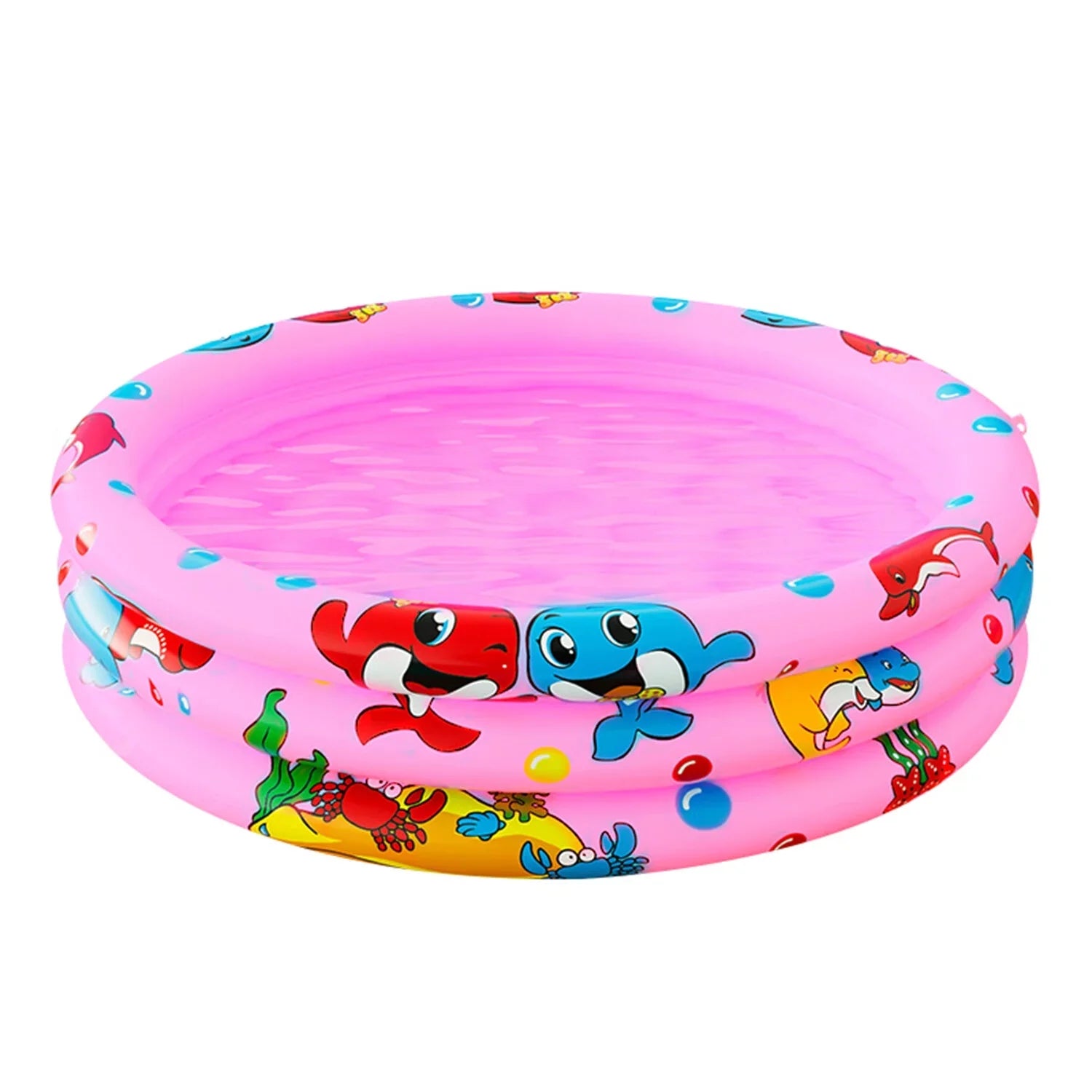 Toddler for Kiddie Pool inflatable Indoor&Outdoor transportable Paddling Water Swimming 47"x12" Kids/Girls/Boys,Pink Baby Round Swimming Center Kids, blow-up Game 3 for Pool Ring Play Pools,