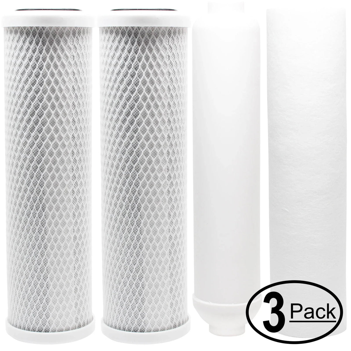 '- Pure Kit Filter Filters, for System PP Filter Sediment RO - 3-Pack Filter Brand Cartridge VRO-5 Block Replacement & Includes for Inline Carbon Vitapur Denali