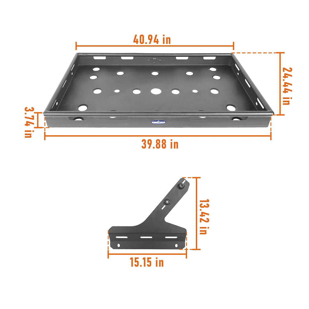 Carrier Steel Top 2018-2023 Wrangler Interior JL fits Cargo Hooke Hard for Jeep Road