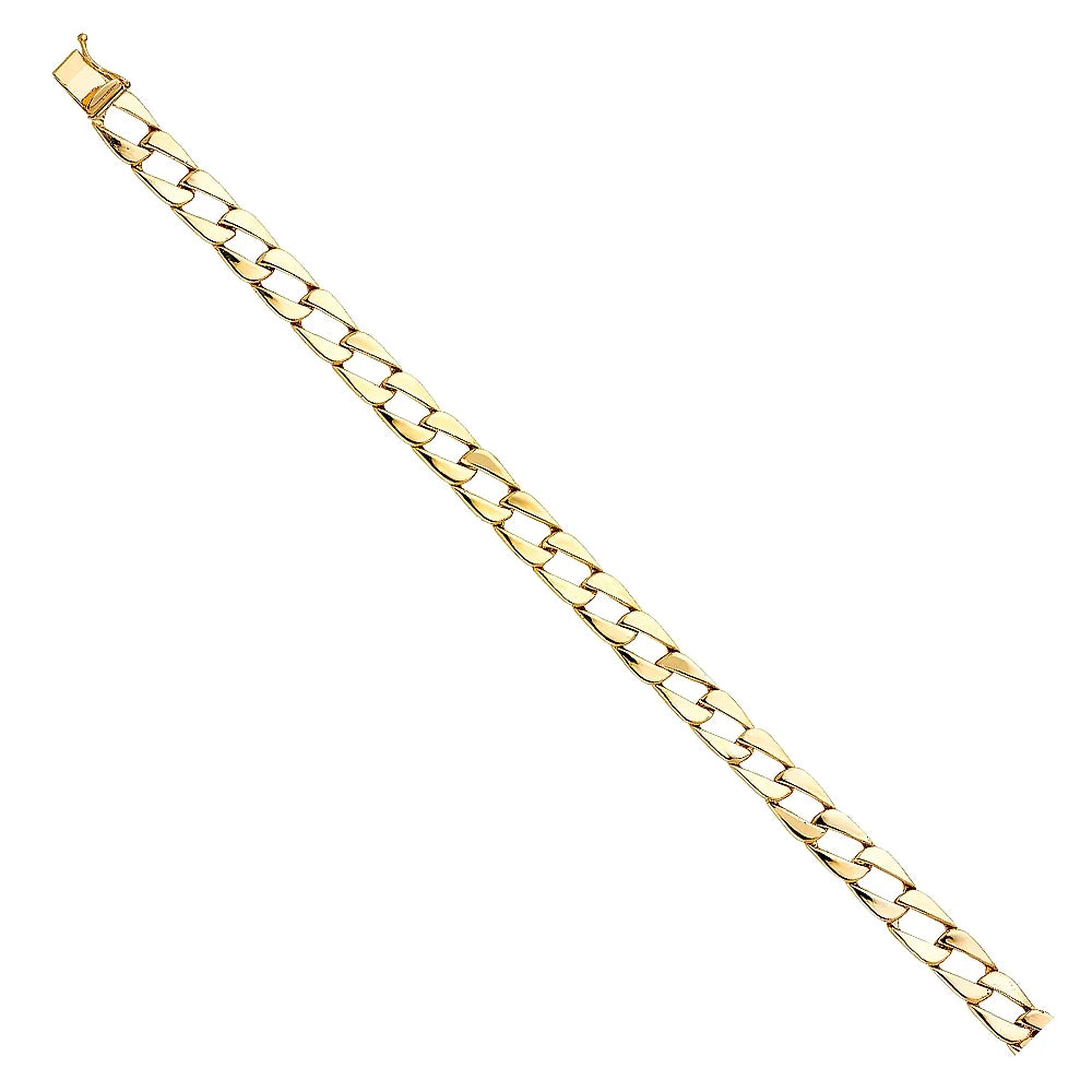 Jewelry Link 14KY 15.5 | Yellow for | Cuban Elegant Men’s | Gold 8" Bracelets Women Chain - for Weight Bracelet 14k Men and Gold Gift