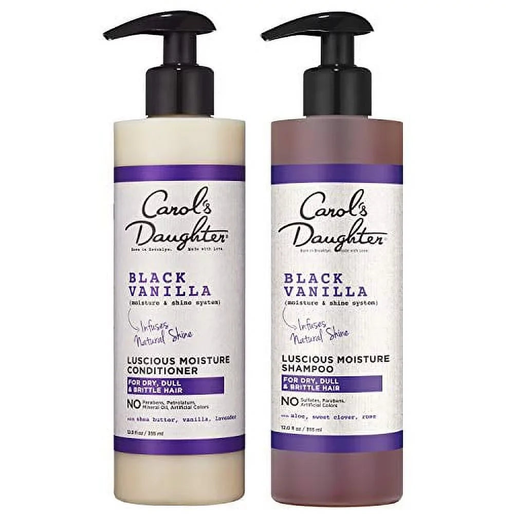Conditioner Vary) Daughter (Packaging Conditioner May Moisture Hydrating and & Shine Free Shampoo and Sulfate Carol?s Hair Hair Shampoo Dry Hair, Vanilla Black Set Dull and For