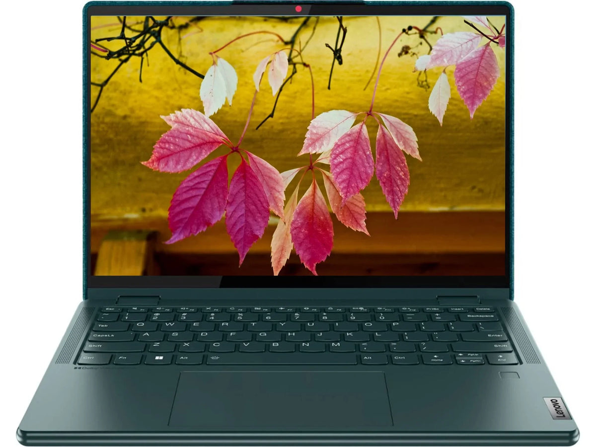 2-in-1 Laptop, Teal, 5500U, RAM, Keyboard, Fingerprint 2TB USB 5 PCIe 2023 Lenovo Dark SnowBell SSD, AMD 11, Touchscreen 6 Card 13.3" 360° Win Reader, WUXGA 8GB Yoga Ryzen Backlit 32GB