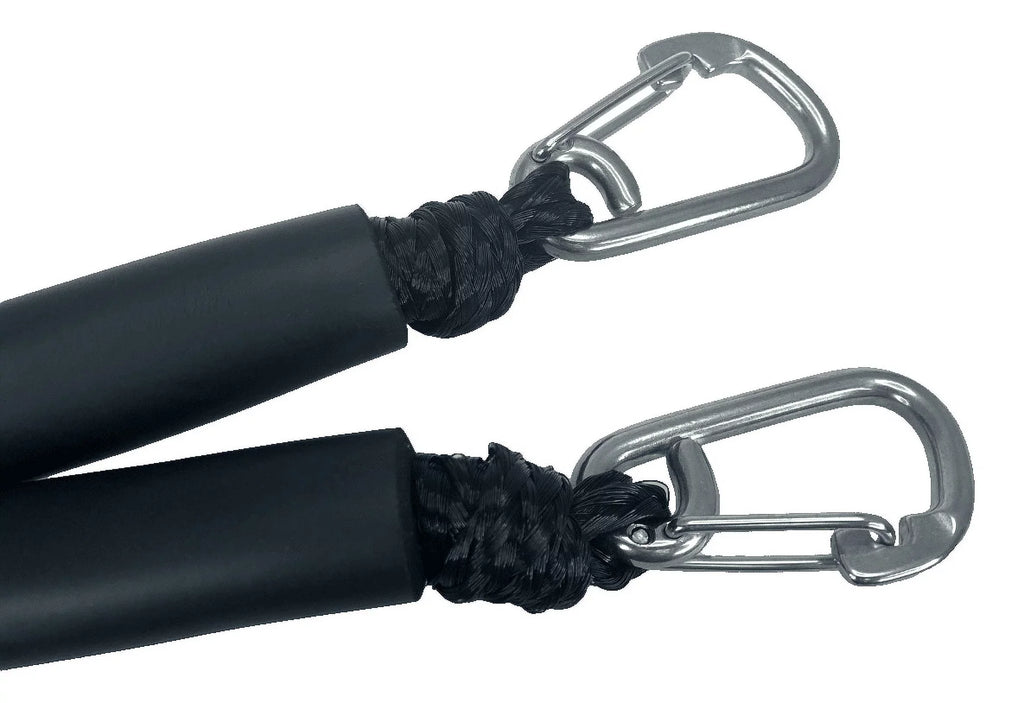 Snap White) Pontoon Dock (Black PWC Line Water Kayak Pack 4'-5.5' Pactrade Use and Fresh Ski Salt Marine Hook Boat Rope Bungee Mooring with Jet 2 & SS316