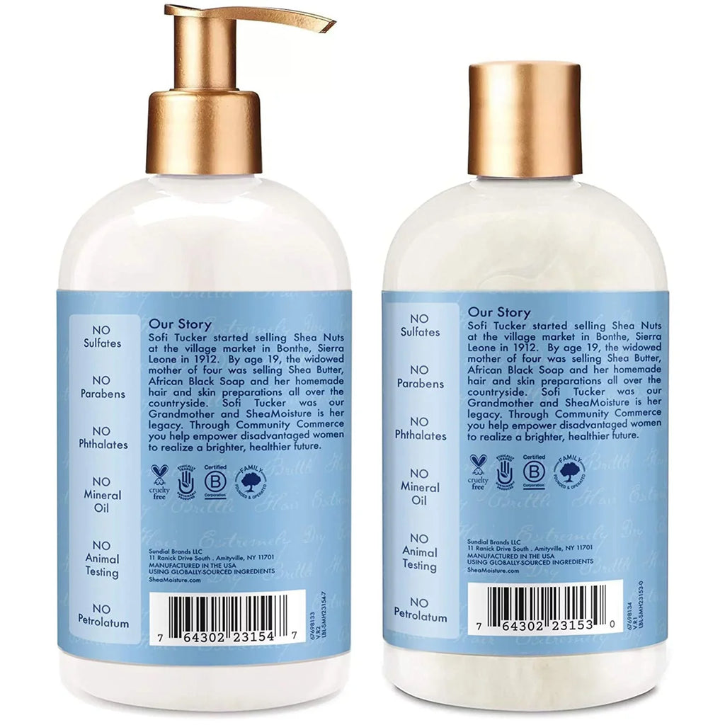 & Shampoo Conditioner Damaged Hair and Manuka Hydrate Repair 13oz Honey Yogurt SheaMoisture Shea Butter & For