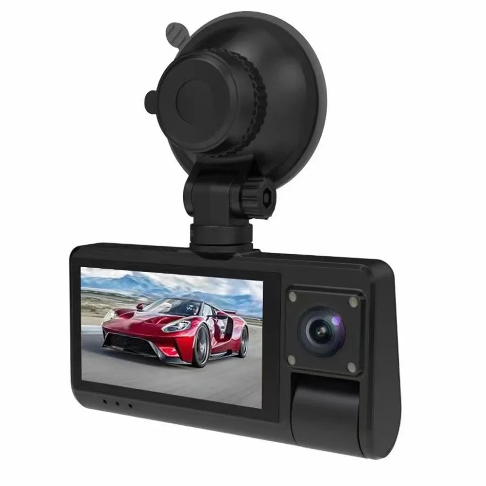 Recorder Clear with Recording, Driving - Wide Video Mirror Rearview WiFi Dash Cam Connectivity Angle Touch - 3-in-1 Screen Camera, Auto Safety