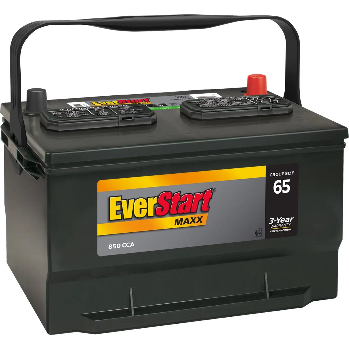 Maxx Battery, Lead Automotive Volt Acid Group 12 CCA EverStart 65 850 Size