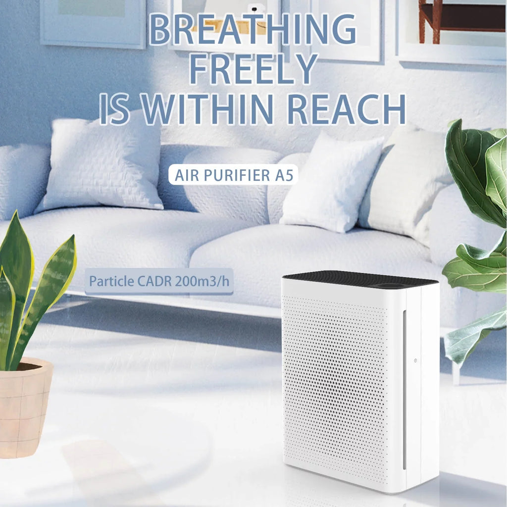 Fan atmospheric - 410 Speed, Quiet Ultra Olansi sq. Sleep ft Coverage,White Adjustable Purifier - HEPA Mode High CADR,