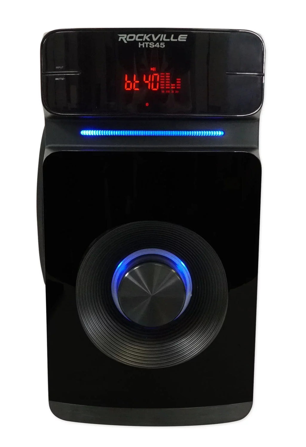 Machine Mics Wireless w/5.25" Rockville System VHF Home Theater/Karaoke Sub+(2)
